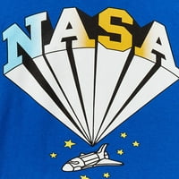 Boys Astronaut Grafikus Pólók, 2-Csomag, Méretek 4-18