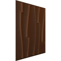 Ekena Millwork 5 8 W 5 8 H Brick Wave endurawall dekoratív 3D -s falpanel, univerzális idős fém rozsda