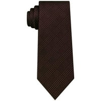 Michael Kors férfi kockás, önálló nyakkendő, Barna, Egy méret