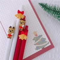 Hxroolrp vissza az iskolába kellékek rajzfilm Santa hóember szarvas kattintson gél tinta toll 1ml