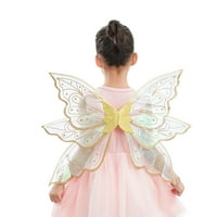 Lamuusaa pillangó tündér szárnyak, elegáns Organza angyal szárny jelmezek kellékek gyerekeknek lány karácsonyi ajándékok