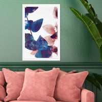 A Wynwood Studio 'olyan, mint a Cyanotype Levels II' virág- és botanikus keretes fal art nyomtatás - kék, rózsaszín