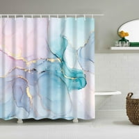 Zedker Akvarell virágos zuhanyfüggöny a modern minimalista fehér fürdő függöny vízálló anyag horoggal, függöny hosszú