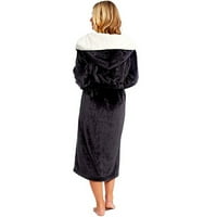Hálóing kendő Női plüss hosszú ruhák kabát köntös téli ujjú meghosszabbított fürdőköpeny otthoni női hálóruha Rövid