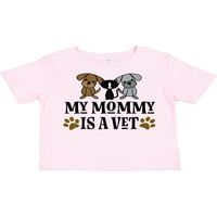 Inktastic Állatorvos Anyu egy állatorvos ajándék kisgyermek fiú vagy kisgyermek lány póló