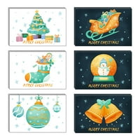 Njspdjh Üdvözlőlapok Készlet Karácsonyi Kártyák Borítékok Karácsonyi Kártyák Ajándékok És Kívánságait A Barátok És