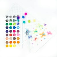Helló hobbi akvarell festék Hexagon paletta, sütemények festékkefével, 40097