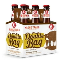 Hosszú Trail Brewing Co, Vermont Double Bag Craft Amber Ale sör, csomag, fl oz palackok