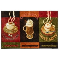 Mohawk Home New Wave Caffe Latte Elsődleges Konyha szőnyeg, 3 -as készlet, több méretű