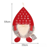 Karácsonyi Gnome visszaszámlálás naptár nem szőtt Erdész karácsonyi adventi naptár dekoráció fali lógó Gnome díszek