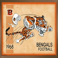 Cincinnati Bengals - Retro Logo Wall poszter, 22.375 34