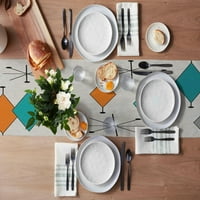 EuropeanModern Asztali Futók Pamut vászon háromszög terítő étkező Csúszásmentes asztali futó parasztház otthoni esküvői