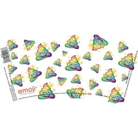 Rainbow Poop Emoji műanyag pohár, oz, 1 ct