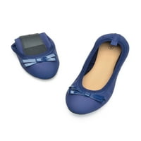 Női lakások kényelmes alkalmi cipő csúszik a baletten lapos puha csónakcipő Női Csúszásmentes könnyű kék 6