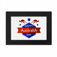 Boldog Ausztrália nap strucc és csillag illusztráció asztali képkeret lakástextília kép művészeti festmény