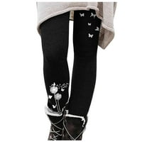 Női nadrág női őszi-téli külső Leggings nyomtatás vékony gyapjú meleg csizma nadrág Fekete XL