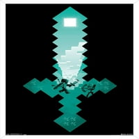 Minecraft-Gyémánt Kard Fali Poszter, 14.725 22.375