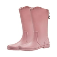 Lacyhop Női eső csizma Csúszásmentes gumicsizma széles borjú kerti cipő konyha csúszásmentes vízálló Bootie Comfort