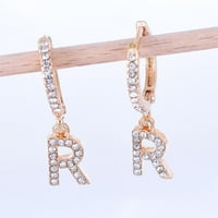 Állandó ruházati ajándék nőknek betűk aranyozott fülbevalók Divat s Imple gyémánt fülbevalók fülbevalók