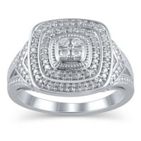 Karátos T. W. JK-I2I Forever menyasszony-limitált kiadású gyémánt párna ezüst méretben 7