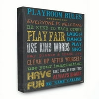 A Smbell Rainbow Palatér Playroom Rule Rails By Kids Room Debbie DeWitt vászonja a művészet