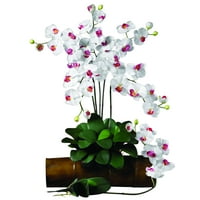 Szinte természetes phalaenopsis szár mesterséges virágok, fehér