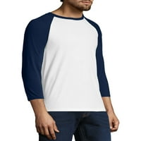Hanes férfi és nagy férfi X-Temp Baseball Raglan póló, 3XL méretig