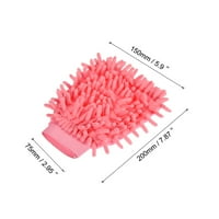 Egyedi olcsók újrafelhasználható karcolásmentes tisztító kesztyű mikroszálas zsenile mitt rózsaszín