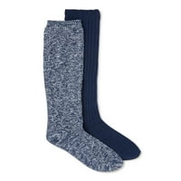 Klimateright by Cuddl Duds női lábrétegű bordázott térdmagas zokni, 2 csomag