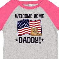 Inktastic katonai Apu Üdvözöljük otthon ajándék kisgyermek fiú vagy kisgyermek lány póló