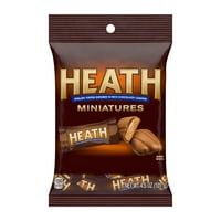 Heath Miniatúrák Csokoládés Angol Karamella Cukorka, Táska 4. oz