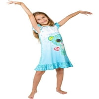 Beanie Boo Leona Fodros Pizsama Hálóing Sleepshirt Pizsama, Kék, 10 12