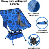 Vízálló kemping szék tizenévesek és felnőttek számára, Ultra könnyű, összecsukható és nagy teherbírású-Tini méret