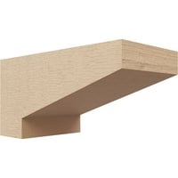 Ekena Millwork 4 W 8 D 4 H sorozatú széles Clemmons durva cédrusfajta Timberthane Corbel, alapozott barnás