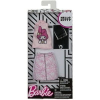 Barbie Hello Kitty A Dallam Rózsaszín Felső Rózsaszín Vázlat Szoknya