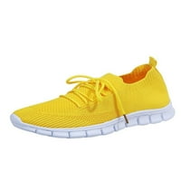 Kesitin női divat cipők Slip on Walking Comfort oktatók cipő sárga 6.5