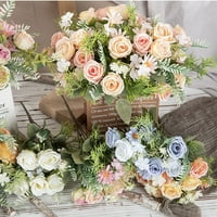 Mesterséges Rózsa Százszorszép Szimulált Hamis Virág Asztali Dísz Otthoni Esküvői Party Beltéri Kerti Dekorációhoz