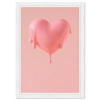 Wynwood Stúdió nyomatok szív olvad Divat és Glam szívek Wall Art vászon nyomtatás Rózsaszín 13x19