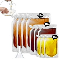 Cruise Liquor Flask Kit utazáshoz, elrejthető és újrafelhasználható Rum futó alkohol Juice utazási műanyag Liquor táskák
