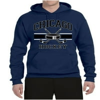 Vad Bobby City of Chicago Jégkorong Fantasy Fan Sport Unise kapucnis pulóver, haditengerészet, nagy