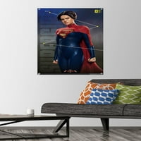 Képregény film a Flash-Supergirl Triptichon fal poszter Pushpins, 22.375 34