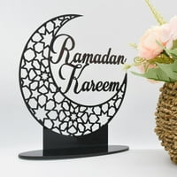 Ramadan Dekoráció Iszlám Muszlim Akril Dísz Otthoni Eid Mubarak Dekoráció