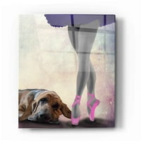 Epikus művészet Bloodhound és balett-táncos fab Funky akrilüveg fali művészet, 16x24