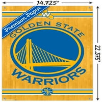 Golden State Warriors - Logo fali poszter push csapokkal, 14.725 22.375