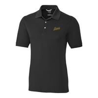 Férfi vágó & Buck Fekete George Mason Patriots Vault Advantage Tri-Blend Pique Big & magas Polo