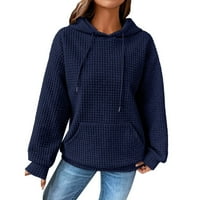 koaiezne pulóverek Plusz méretű Női Hosszú ujjú kapucnis pulóverek Könnyű pulóver felsők