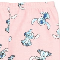 Stitch Toddler Girls Snug Fit pamut hosszú ujjú pizsamák, szett