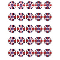 Brit Nagy-Britannia zászlók Cupcake felveszi finom kompakt Cupcake zászlók fél kedvez torta dekoráció