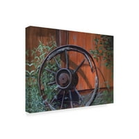Védjegy Képzőművészet 'Wagon Wheel' vászon művészet: Rusty Frentner