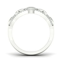 1 5ct TDW gyémánt 10kwhite arany szalag és szív divatgyűrű